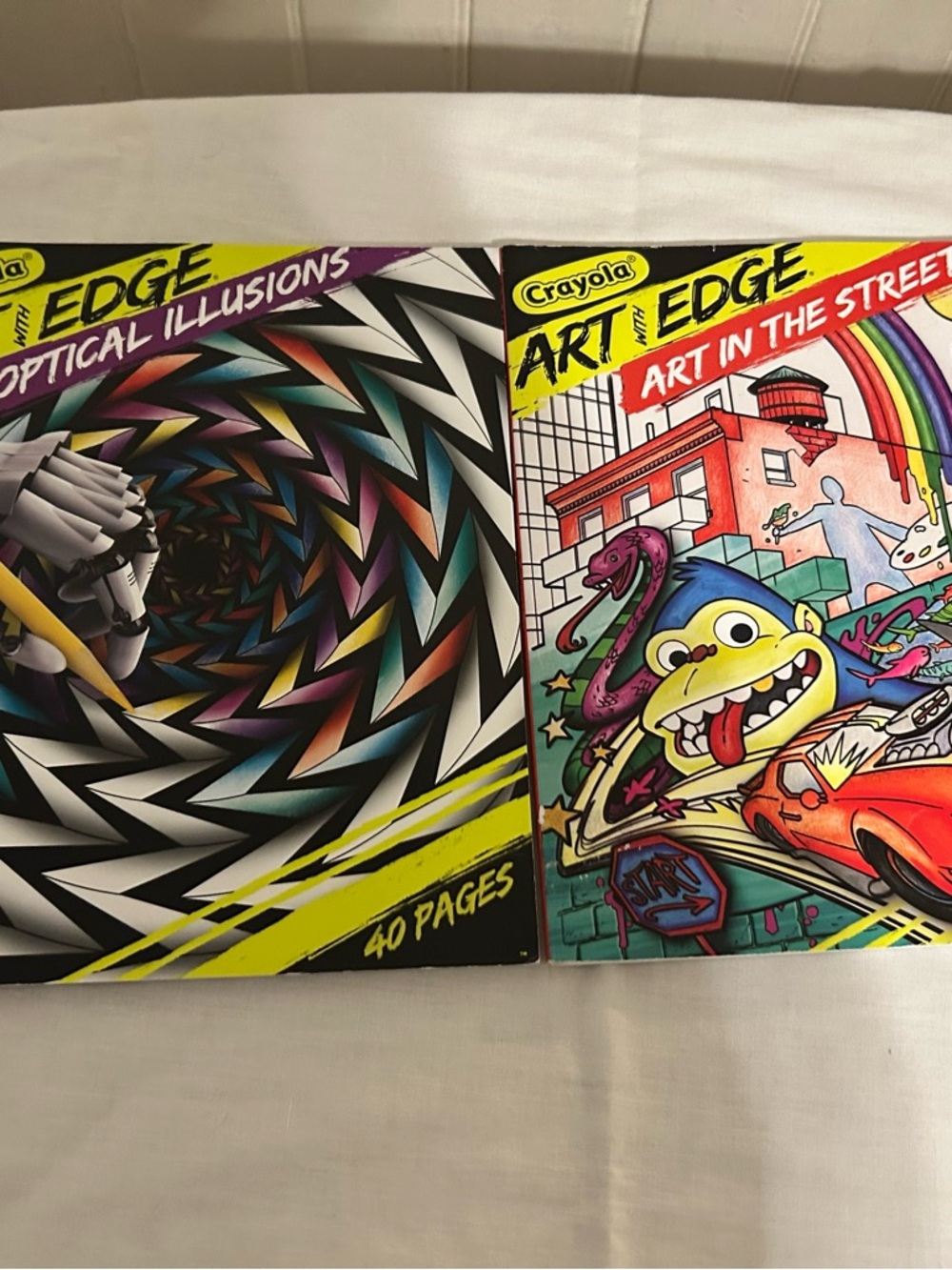 Two Crayola  Art With Edge Adult Coloring Books/New